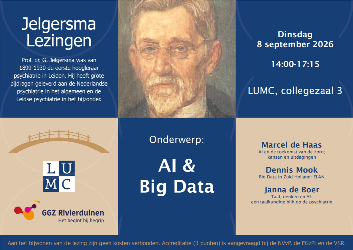 Jelgersma Lezing: AI & Big Data